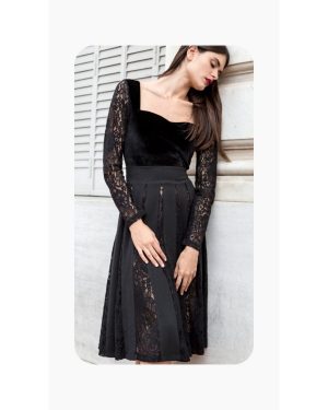 mavro-veludeno-kormake-me-dantelota-manekia