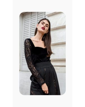 mavro-veludeno-kormake-me-dantelota-manekia