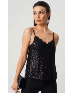 ΜΑΥΡΟ ΤΟΠ ΜΕ ΠΑΓΙΕΤΕΣ