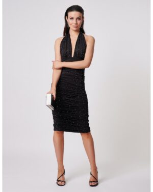 ΜΑΥΡΟ ΜΙΝΤΙ ΦΟΡΕΜΑ ΜΕ ΝΤΡΑΠΑΡΙΣΜΑΤΑ