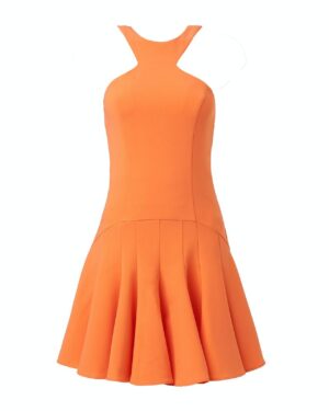 Skater Πορτοκαλί Μίνι Φόρεμα