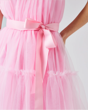 Μίνι Φόρεμα Από Ρόζ Τούλι