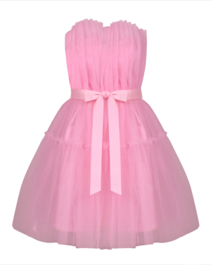 Μίνι Φόρεμα Από Ρόζ Τούλι