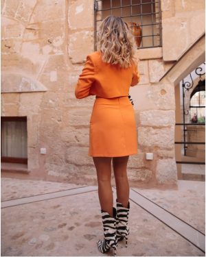 Μίνι Φούστα Πορτοκαλί