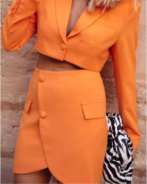 Μίνι Φούστα Πορτοκαλί