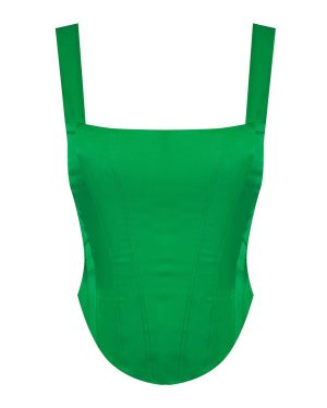 Μπούστο Σατέν Πράσινο