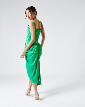 Μπούστο Σατέν Πράσινο