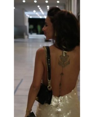 Gia Sequin Μίνι Ivory Φόρεμα