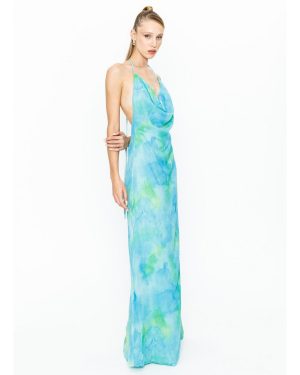 Irena Μακρύ Φόρεμα Με Φλοράλ Μουσελίνα