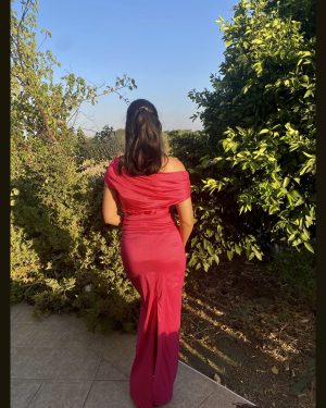 Cecira Μακρύ Φούξια Φόρεμα
