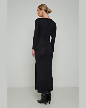 Φόρεμα Πλεκτό Essential Μαύρο